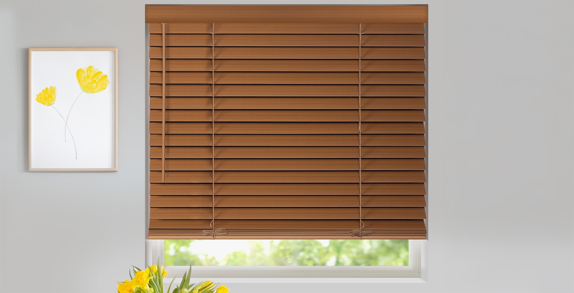 Designer 2 Inch Faux Wood Blinds